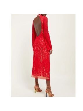 GALVAN LONDON Embroidered Oasis Dress